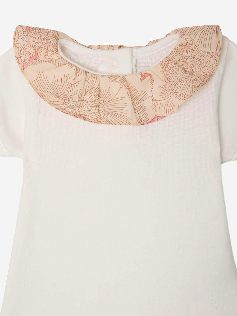 BODY IN COTONE CON COLLETTO A CONTRASTO S06NUNK00007 002 BONPOINT KIDS 