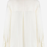 CAMICIA IN SETA STRETCH V101013150 101OWH VINCE 