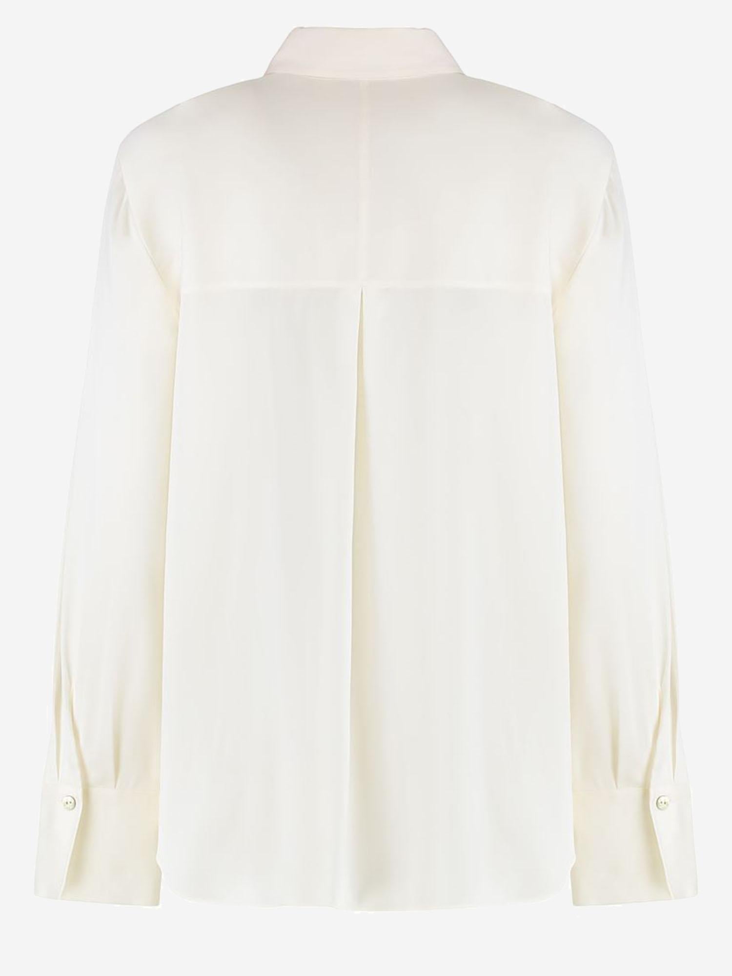 CAMICIA IN SETA STRETCH V101013150 101OWH VINCE 