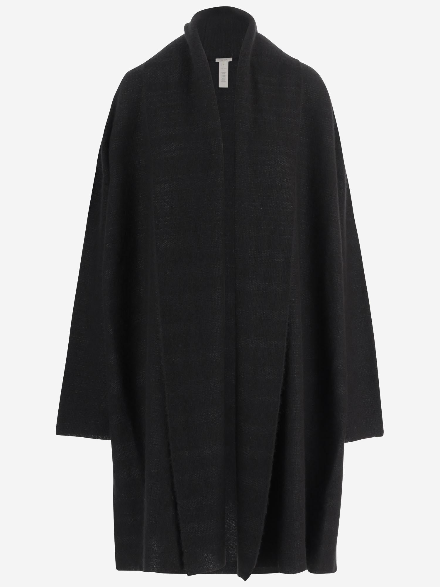 CAPPOTTO IN MISTO CASHMERE E SETA 10692Y992 BLK THE ROW 