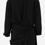 ABITO DRAPPEGGIATO IN SETA 772748 TAN011000 BALENCIAGA 