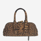 Borsa bowling Escape Horizontal in pelle scamosciata 105334 A32AM35Q PINKO 