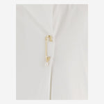 T-SHIRT IN COTONE CON SPILLA DECORATIVA 6261K21051 White CARVEN 