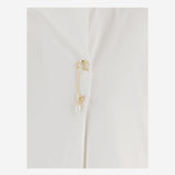 T-SHIRT IN COTONE CON SPILLA DECORATIVA 6261K21051 White CARVEN 