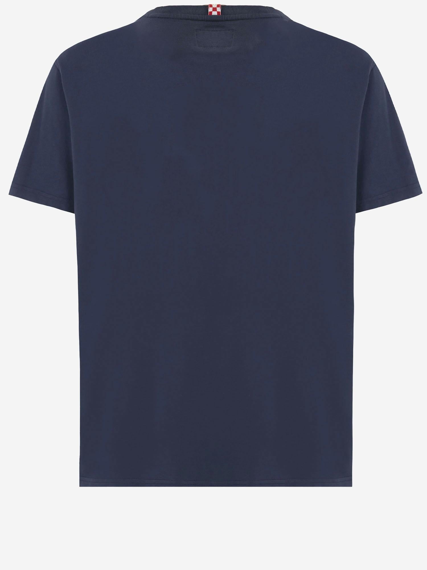 T-SHIRT IN COTONE CON STAMPA LOGO ARN0001 00860I MC2 SAINT BARTH 