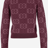 MAGLIA LOVE BIRDS IN MISTO VISCOSA 106041 A2YDRW2 PINKO 