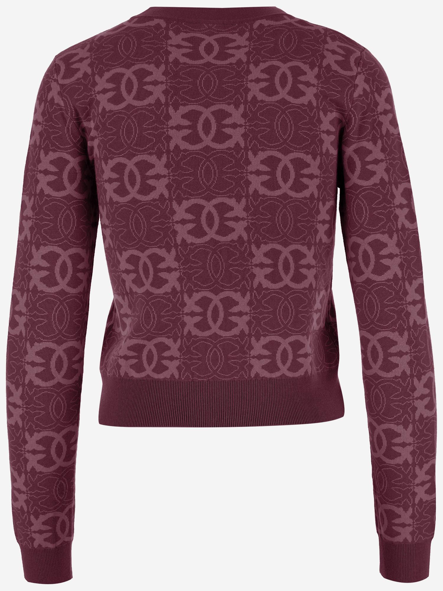 MAGLIA LOVE BIRDS IN MISTO VISCOSA 106041 A2YDRW2 PINKO 