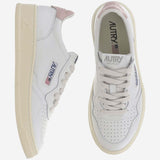 SNEAKERS LOW MEDALIST AULWLL16 LEATLEATWHTPINK AUTRY 