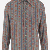 CAMICIA VOYAGE IMAGINAIRE IN COTONE 6V3ABQ35AN2 QQX VALENTINO 