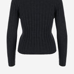 MAGLIONE IN LANA CON MOTIVO A RIGHE 25564024 490 ALLUDE 