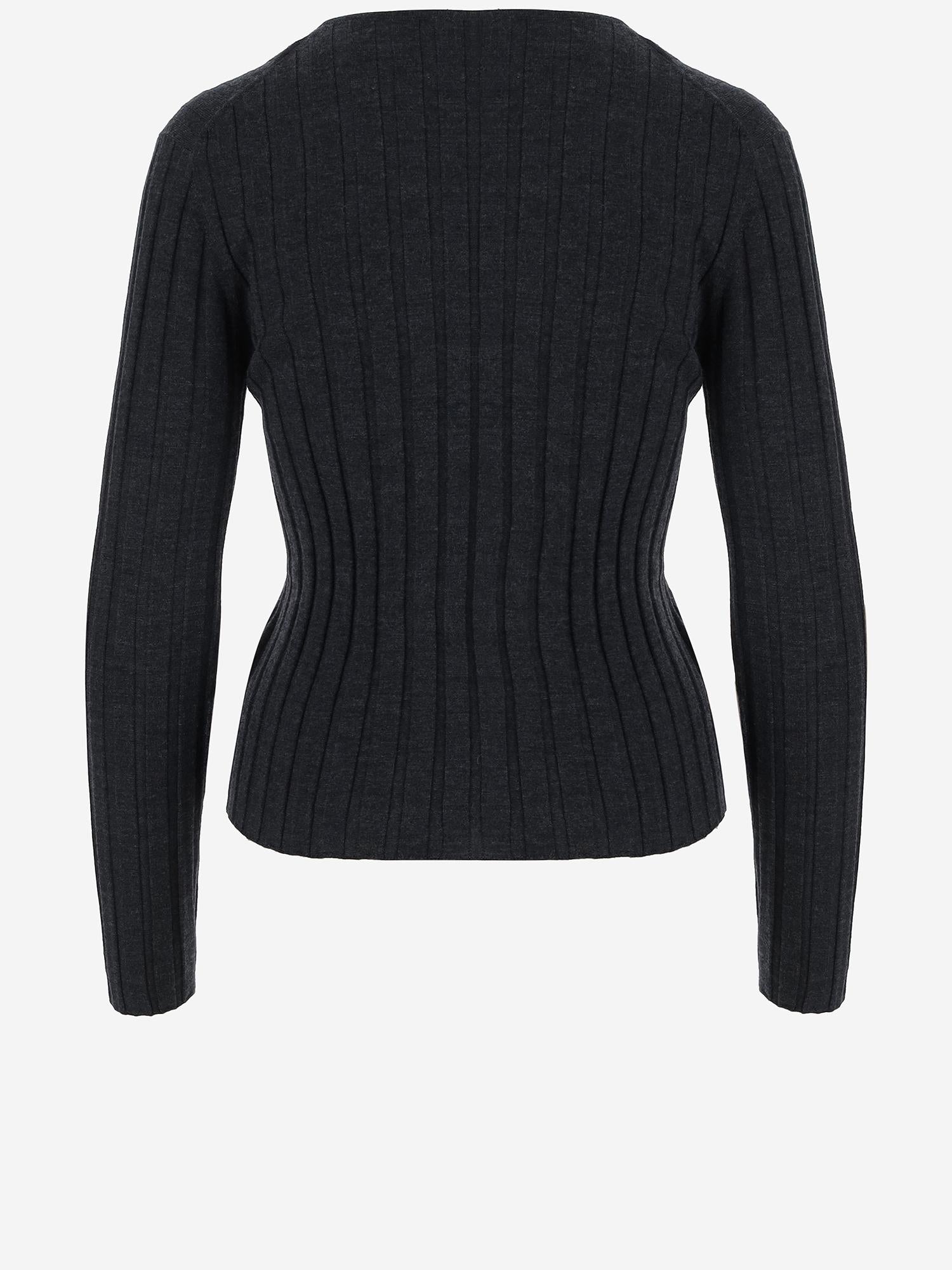MAGLIONE IN LANA CON MOTIVO A RIGHE 25564024 490 ALLUDE 