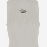 TOP IN MISTO VISCOSA CON LOGO A13020 0DLAX129 DIESEL 