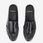 MULES LE LOAFER IN PELLE D'ANGUILLA 869742 0WXAF1000 SAINT LAURENT 