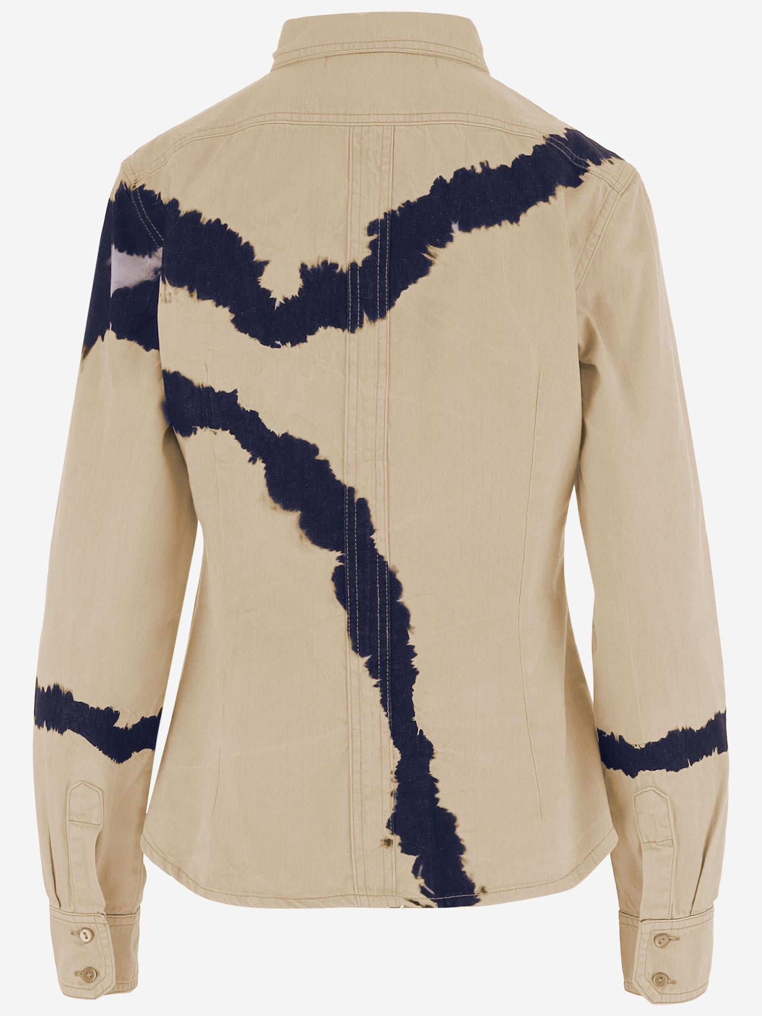 CAMICIA IN COTONE CON MOTIVO TIE-DYE DAM26TU5 BEIGE DONT @ ME 