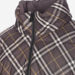 PIUMINO REVERSIBILE IN NYLON CON MOTIVO CHECK 8115565 TRUFFLE IP CHECK BURBERRY 