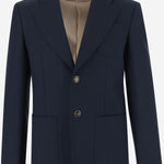 GIACCA MONOPETTO IN GABARDINA DI LANA 6V3CEG959EB D51 VALENTINO 