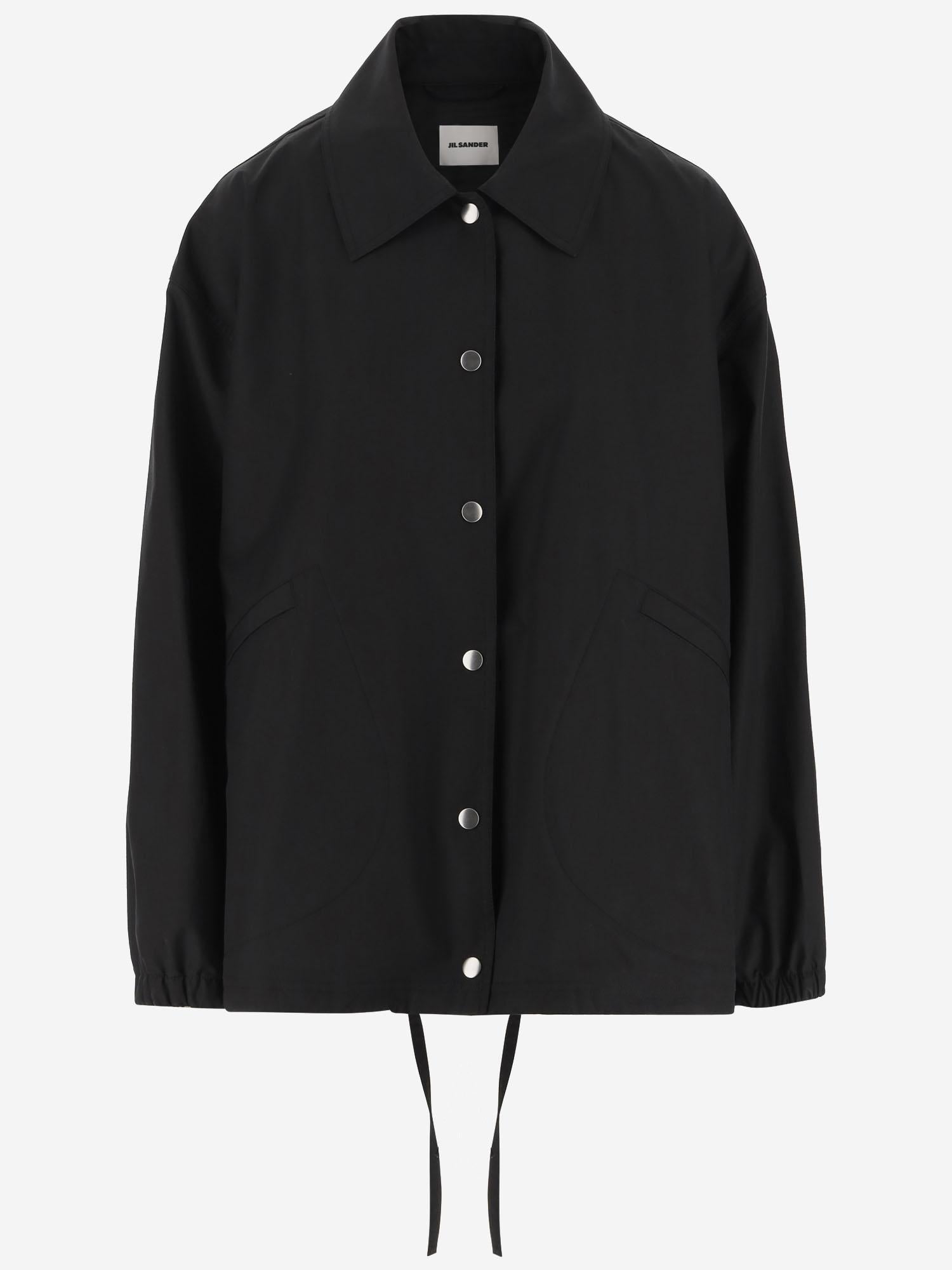 GIACCA IN COTONE CON LOGO J04AM0001 J45026001 JIL SANDER 