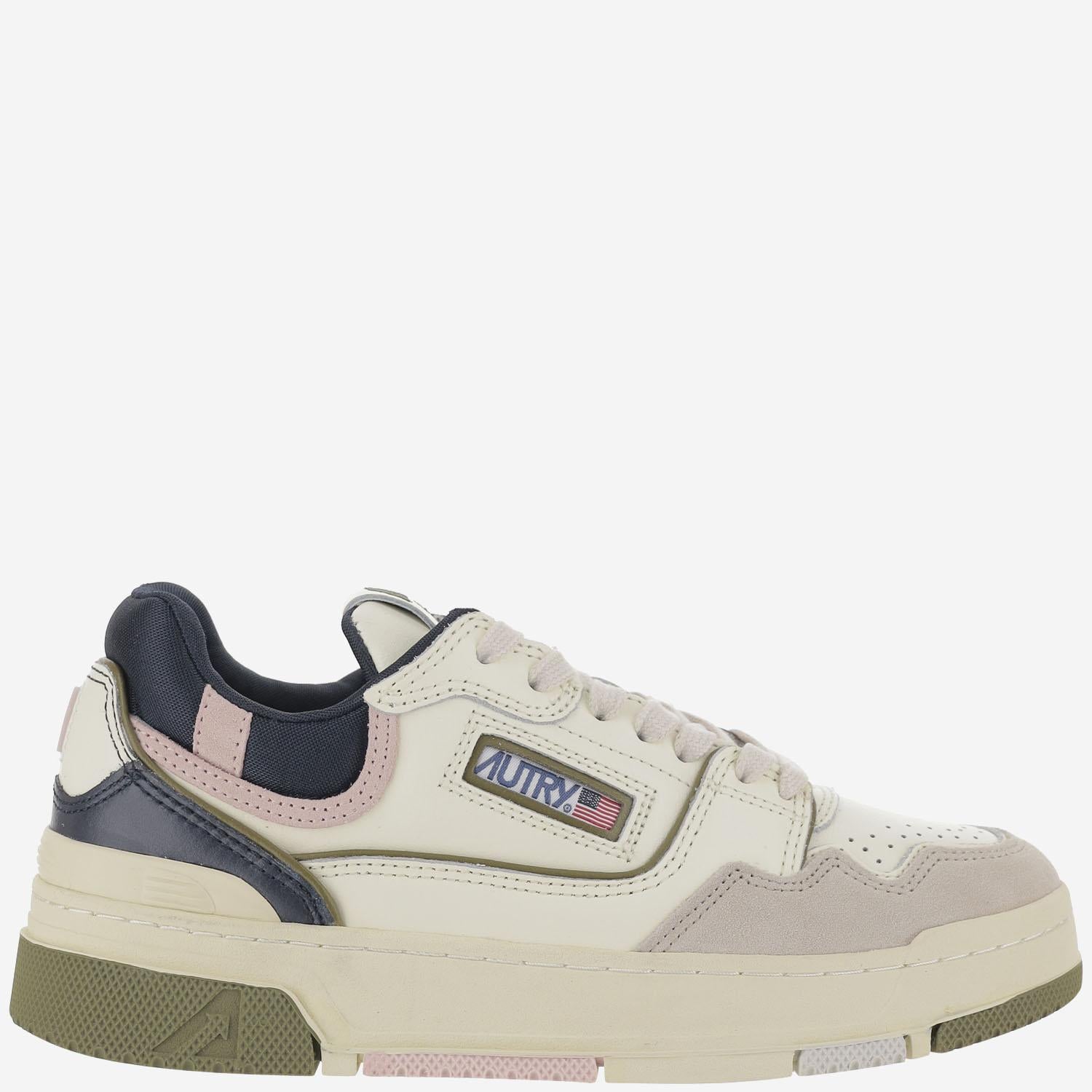 SNEAKERS CLC LOW IN SUEDE E MESH ROLWMC07 WHTBLUENIGHT AUTRY 