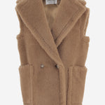 Gilet in Teddy in cammello e seta BREDA1234 001 MAX MARA 