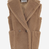 Gilet in Teddy in cammello e seta BREDA1234 001 MAX MARA 