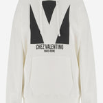FELPA IN COTONE CON STAMPA CHEZ VALENTINO 6B3MF24I960 A03 VALENTINO 