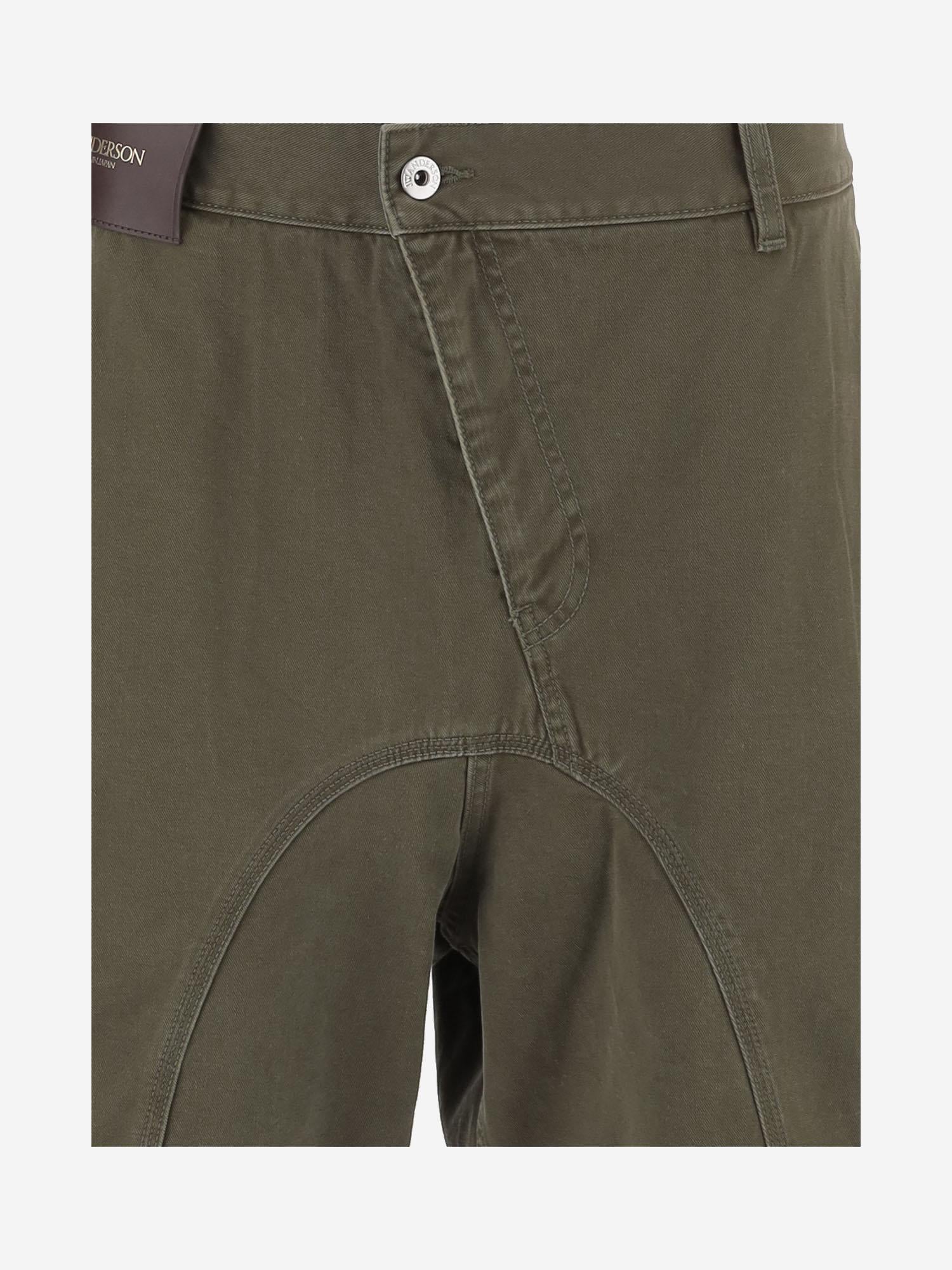 JEANS CORTI IN DENIM DI COTONE SR0129 PG1933575 JW ANDERSON 