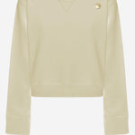 Felpa in cotone con bottoni 105613 A2TCC27 PINKO 