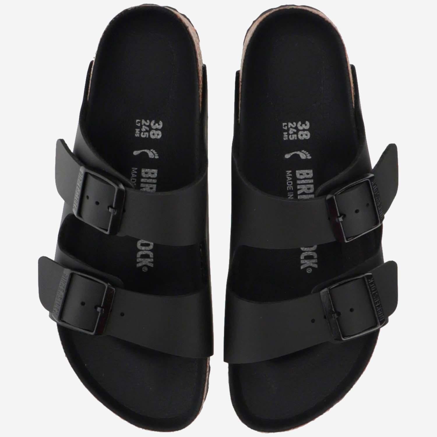 SANDALI ARIZONA IN BIRKO-FLOR 1019069 BLACK BIRKENSTOCK 