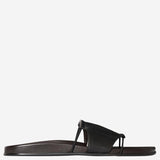 SANDALI VIVIENNE SLIDE IN PELLE F1792SN65 BLK THE ROW 