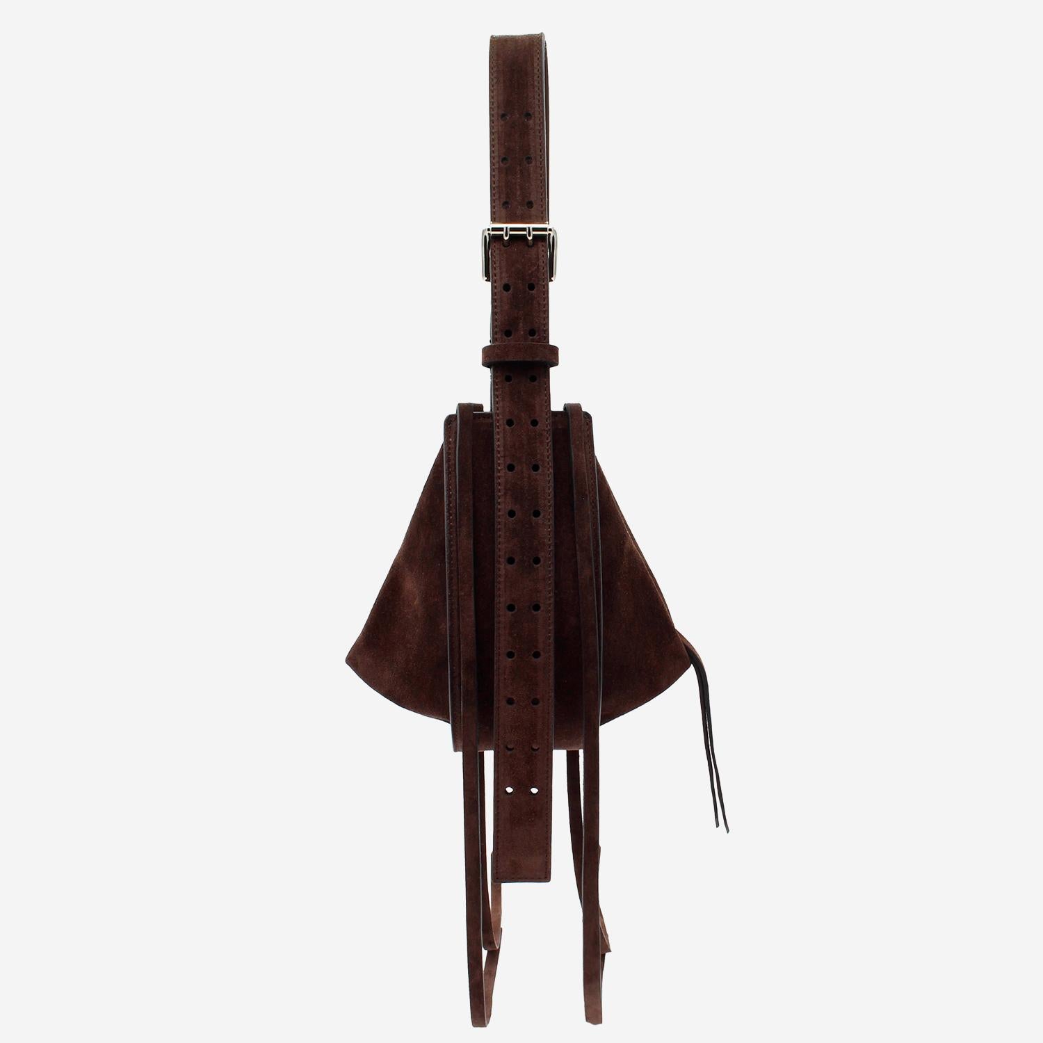 Borsa amaca con frange in pelle scamosciata AMACASUEDE 082S RADICA STUDIO 