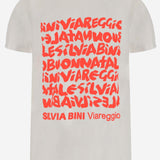 T-SHIRT STAMPA NATALE TSHIRTNATALE WHITE BINI SILVIA 