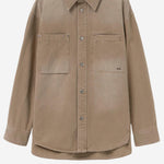 CAMICIA IN COTONE CON LOGO W261SH27 981E WOOYOUNGMI 