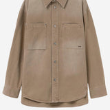 CAMICIA IN COTONE CON LOGO W261SH27 981E WOOYOUNGMI 