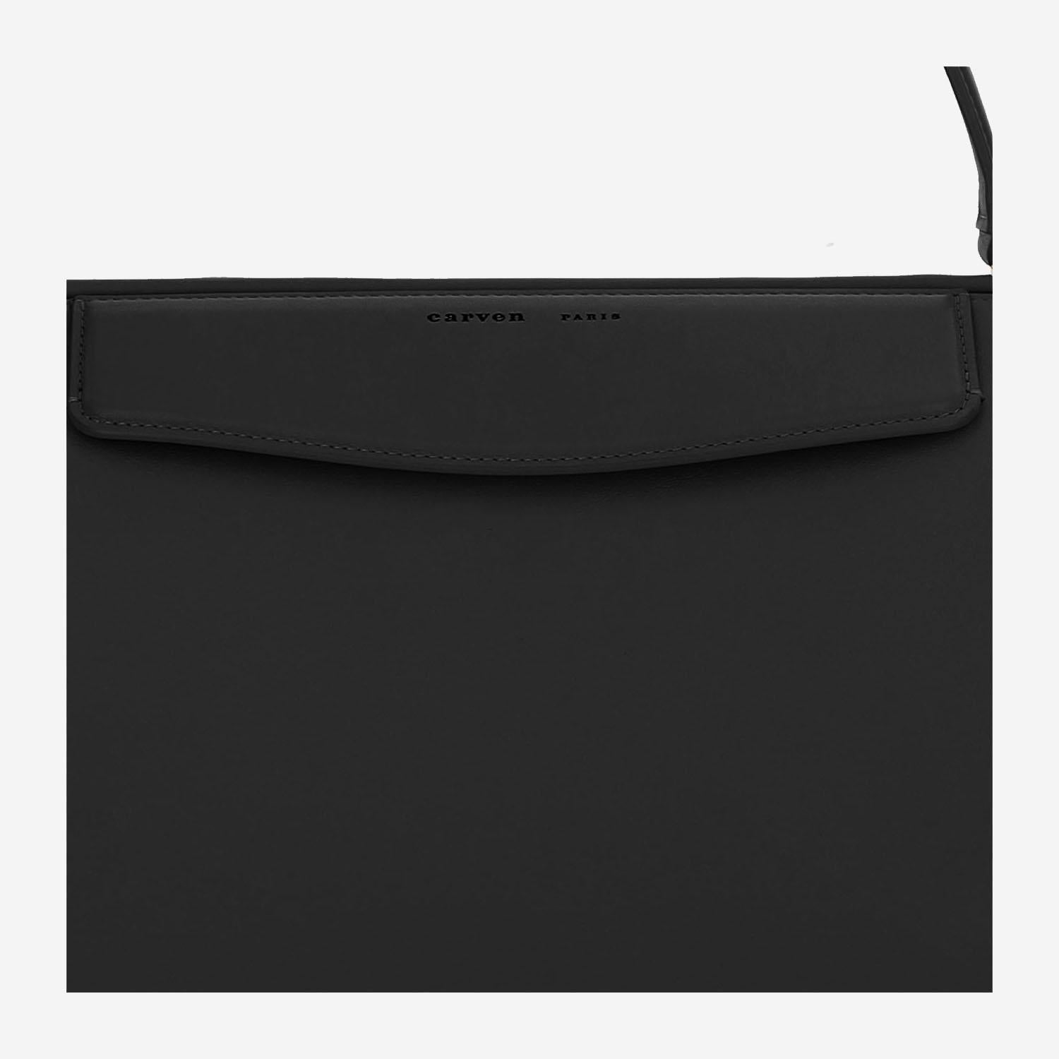 BORSA CARMEN IN PELLE 6251161237 DEEPBLACK CARVEN 