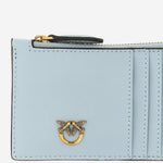 PORTA CARTE LOVE BIRDS IN PELLE 100251 A0F1E37Q PINKO 