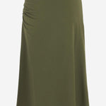 GONNA HEVIRA IN COTONE CON DRAPPEGGIO LATERALE 011116 2603604 DRIES VAN NOTEN 