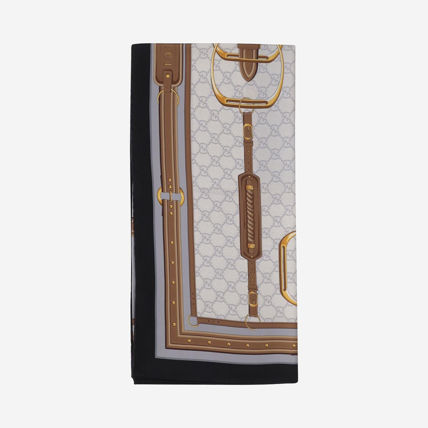 FOULARD IN SETA CON STAMPA 813625 3G0011278 GUCCI 