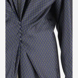 CAMICIA IN SETA CON DRAPPEGGIO FRONTALE 010781 2333509 DRIES VAN NOTEN 