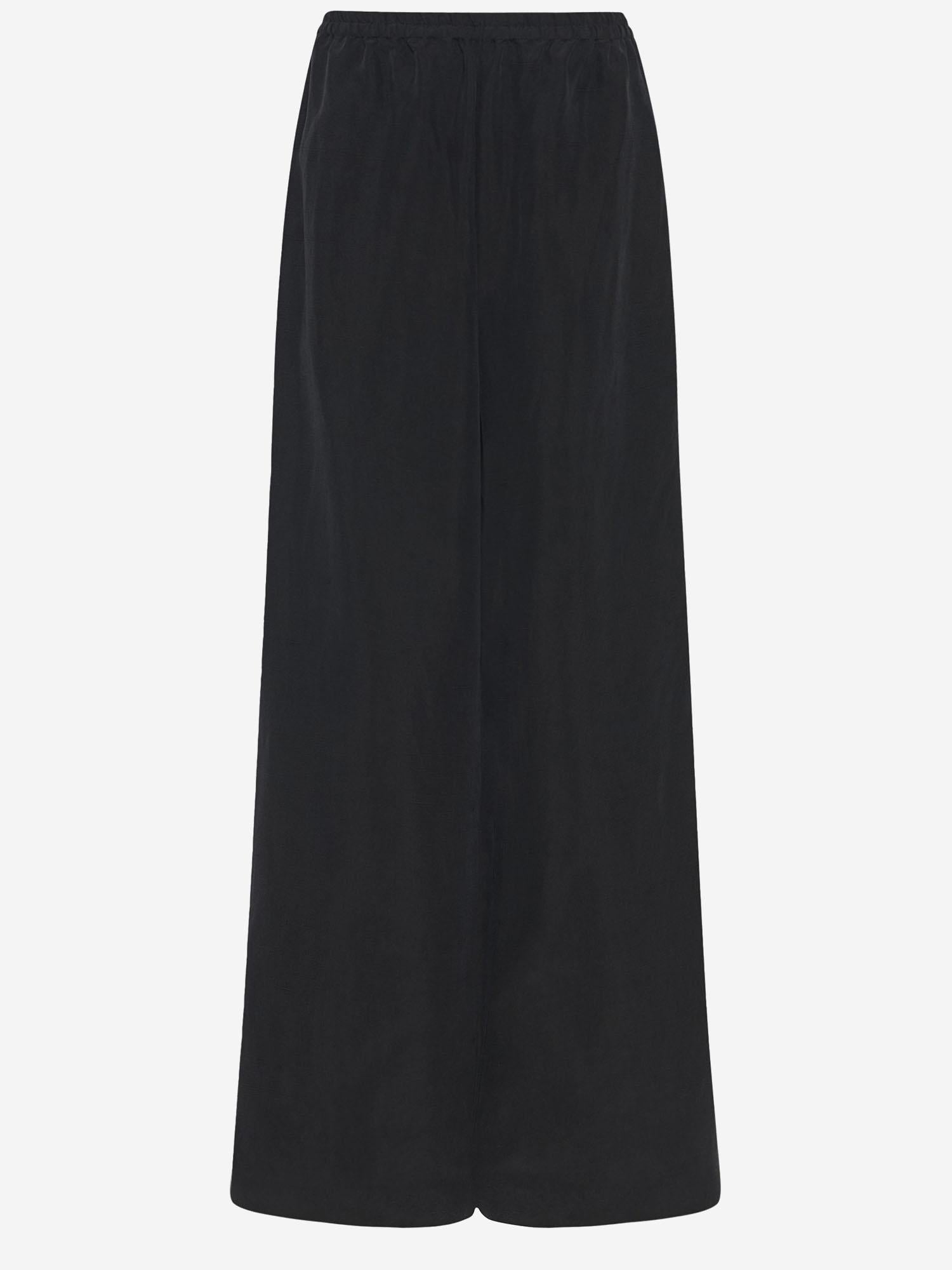 PANTALON BELLANAI IN SETA 8893W3952 BLK THE ROW 