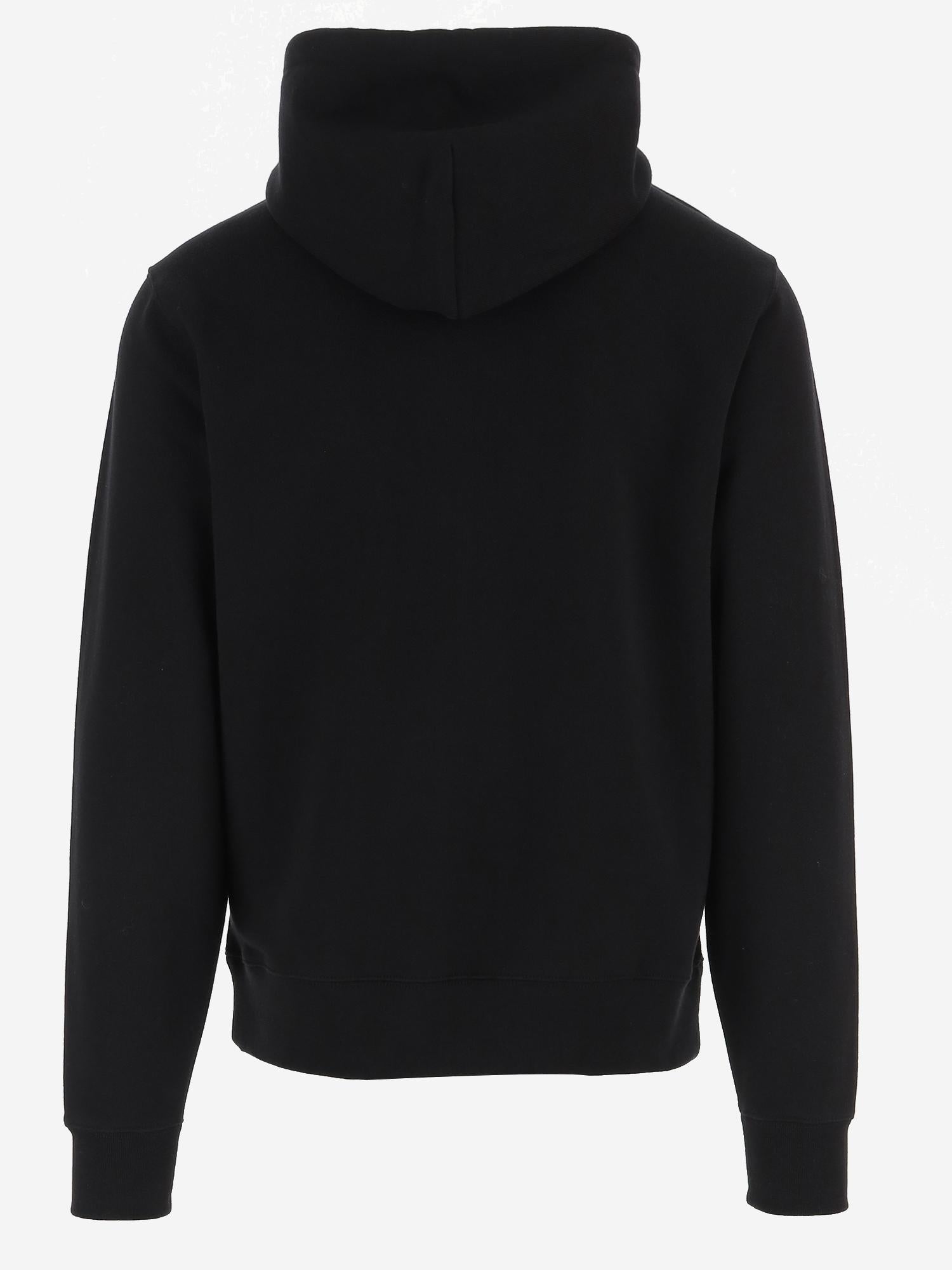 FELPA IN COTONE CON LOGO 8119021 BLACK BURBERRY 
