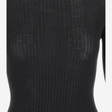 MAGLIA IN CASHMERE E SETA A COSTE W25613 0900 SASUPHI 