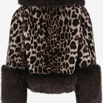 CAPPOTTO IN PELLICCIA SINTETICA CON MOTIVO ANIMALIER EF71 LEO005 UNCOMMON 
