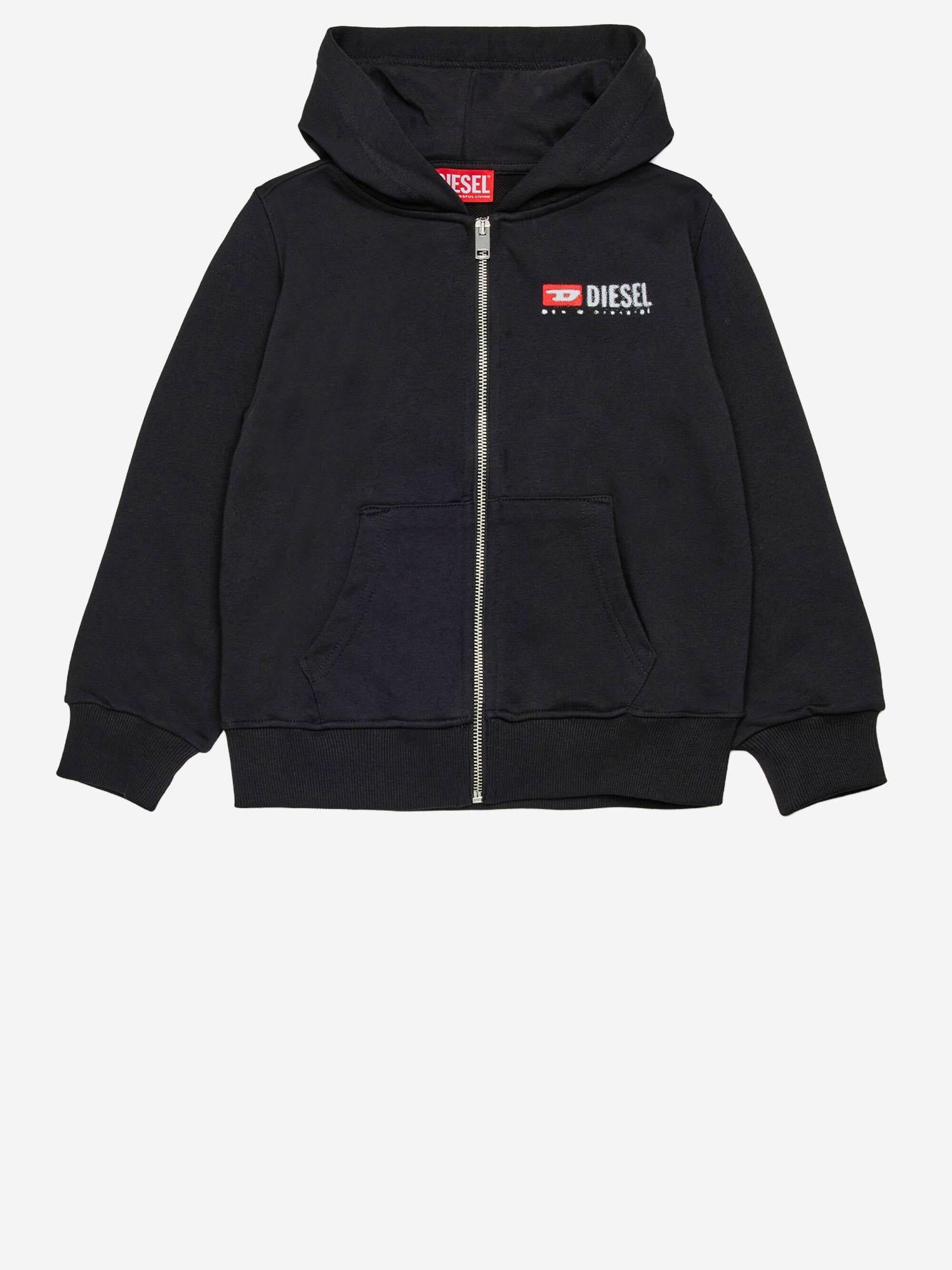 FELPA IN COTONE CON LOGO J02484 KYAZ3K900 DIESEL KIDS 