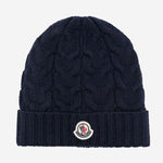 BEANIE IN LANA CON LOGO 3B0002504S02 778 MONCLER ENFANTS 