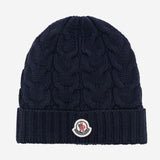 BEANIE IN LANA CON LOGO 3B0002504S02 778 MONCLER ENFANTS 