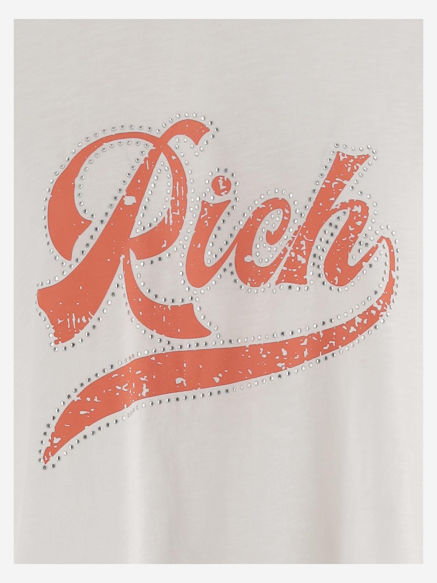 T-SHIRT IN COTONE CON STAMPA LOGO TAMARA WHITE ONE TEE 