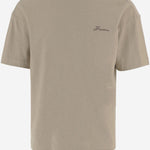 T-shirt in cotone con logo TSM00590AJ00256 150 JACQUEMUS 