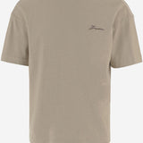 T-shirt in cotone con logo TSM00590AJ00256 150 JACQUEMUS 