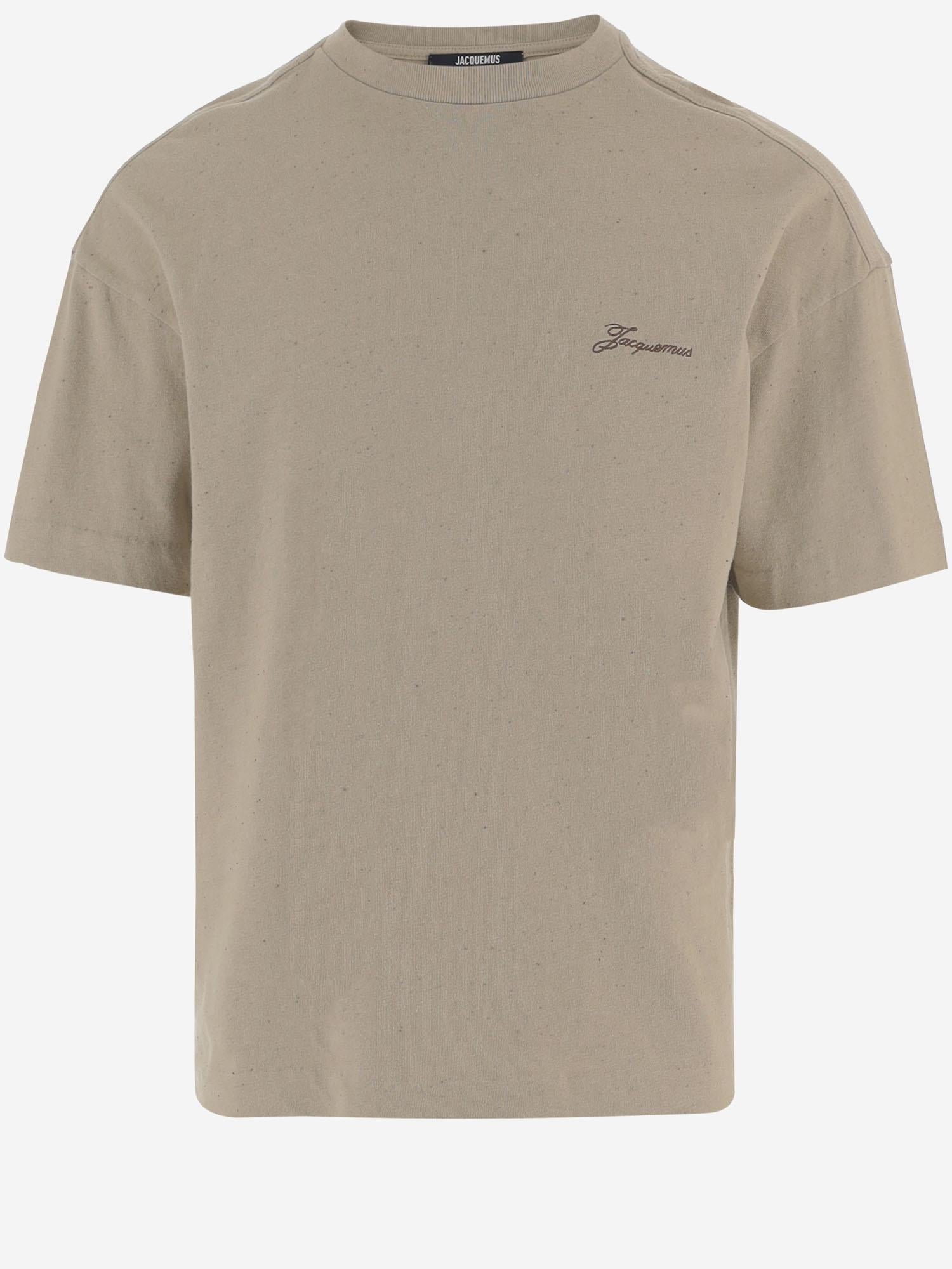 T-shirt in cotone con logo TSM00590AJ00256 150 JACQUEMUS 