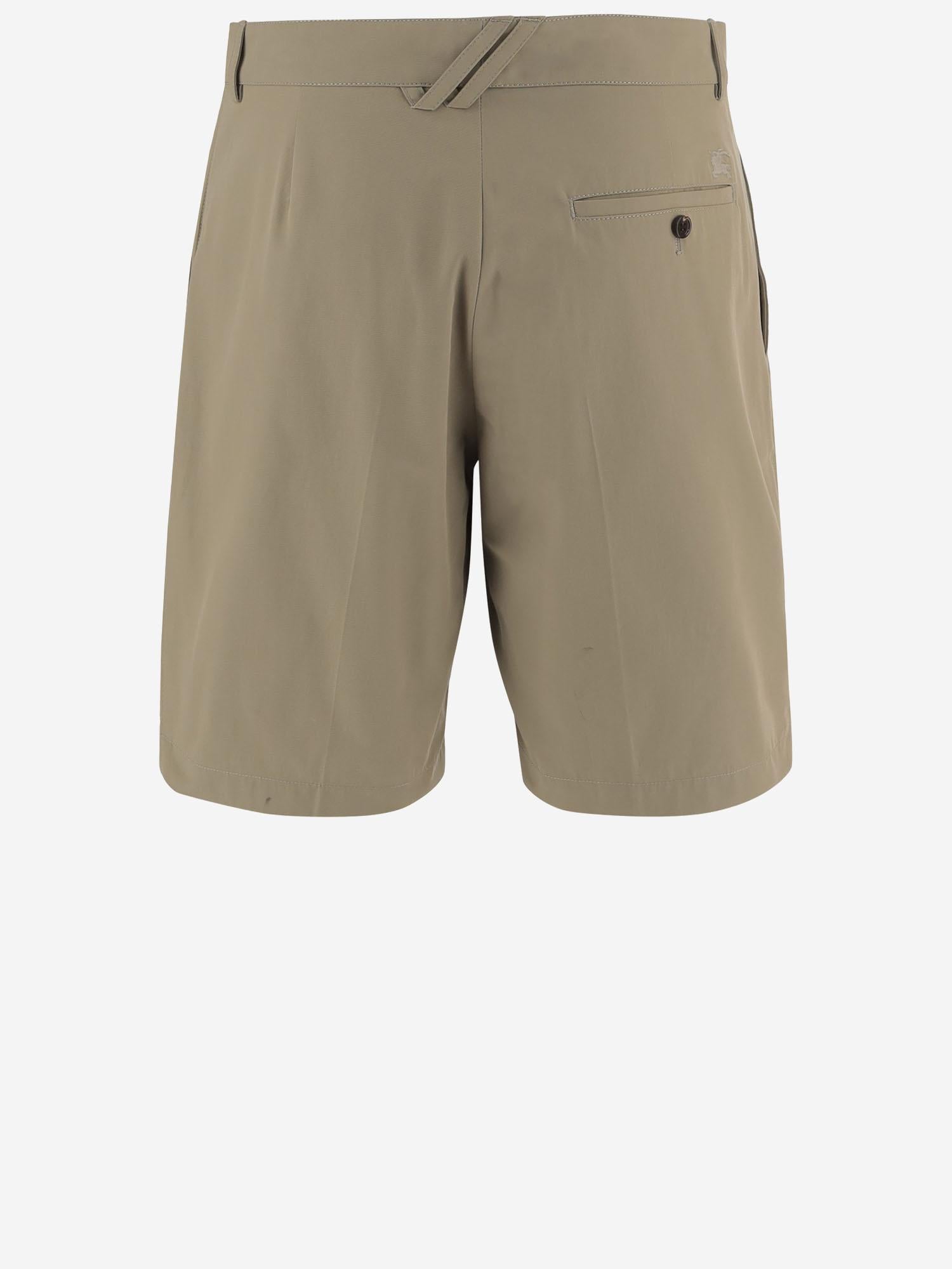 PANTALONI CORTI IN COTONE 8123811 SPARROWBEIGE BURBERRY 